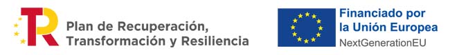 Plan de recuperación, transformación y resiliencia gobierno de españa. Financiado con fondos de la UE fondos FEDER Next Generation